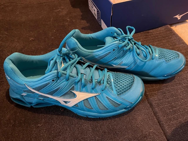 MEN S MIZUNO VOLLEYBALL Wave Tornado X2 Blue Uk 12 Used Twice 45.00 PicClick UK