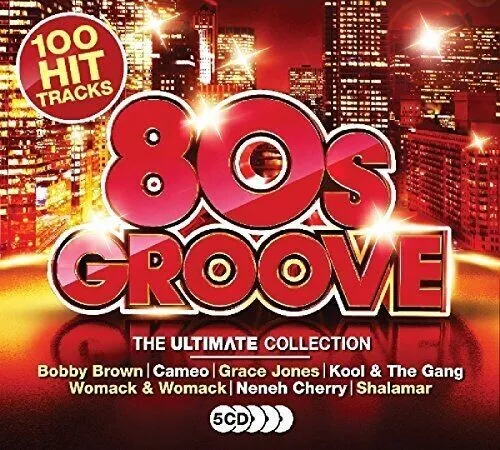 100 Hits Ultimate 80s Groove NEW SEALED 5xCD  Eighties 1980's