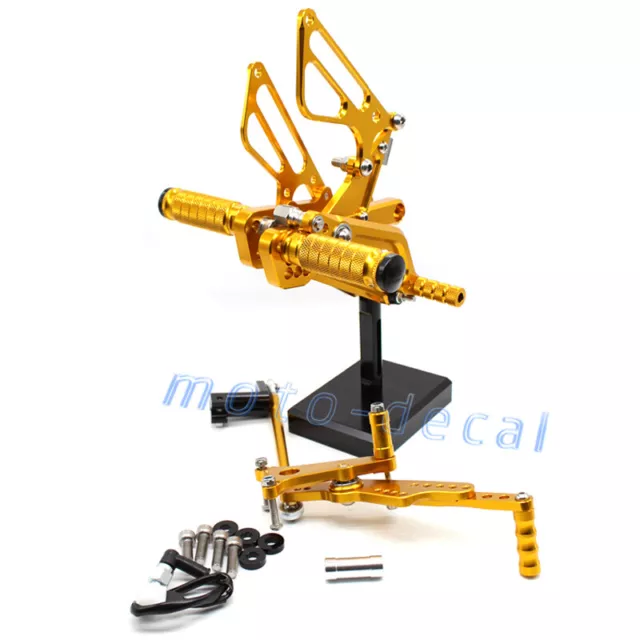 CNC Rearset Footrest Foot Pegs Pedals Shifter Shift For 2006-2012 Daytona 675R