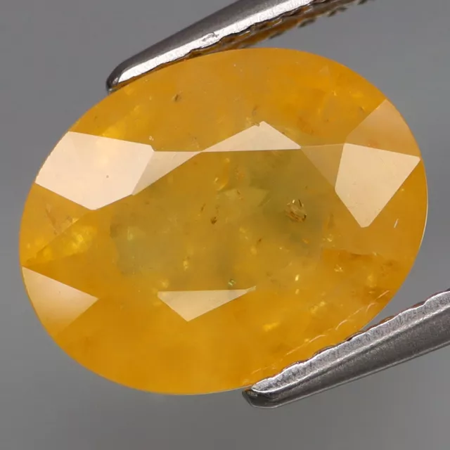 4.00Ct.Ravishing Color Natural BIG Yellow Sapphire Ceylon, Srilanka Good Luster