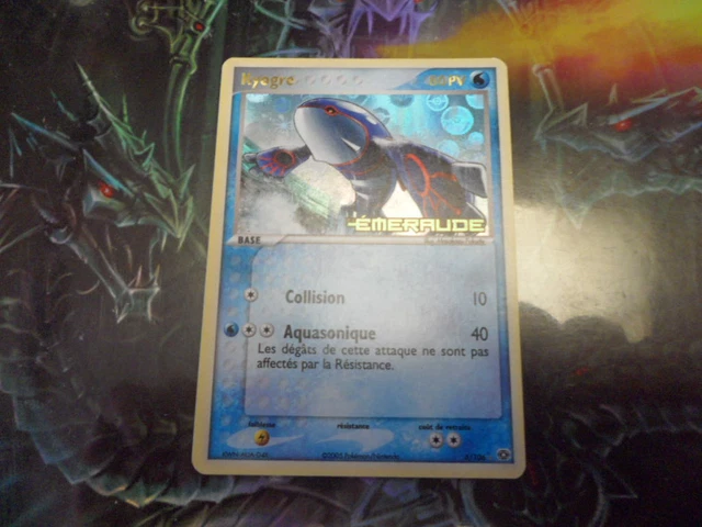 Pokémon Kyogre Ex Emeraude cartes Holo Rare de 2005 superbe