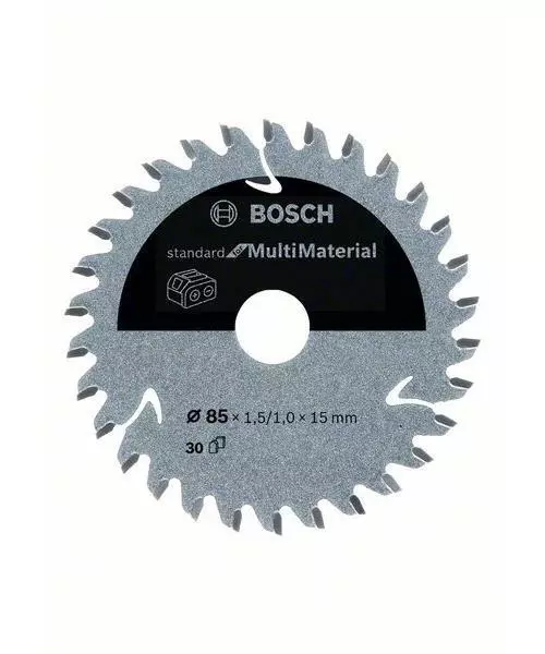 Bosch Akku-Kreissägeblatt Estándar para Multi Material, 85 x 1,5 / 1 x 15 , 30