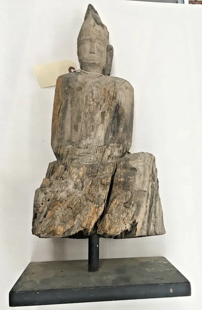 Buddha Lanna - Thailand Very Old Wood Statue