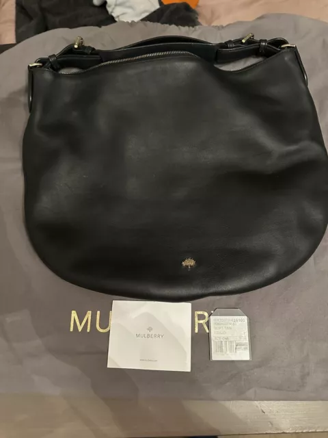 GENUINE MULBERRY PEMBRIDGE Hobo Shoulder Bag With Dust bag Care