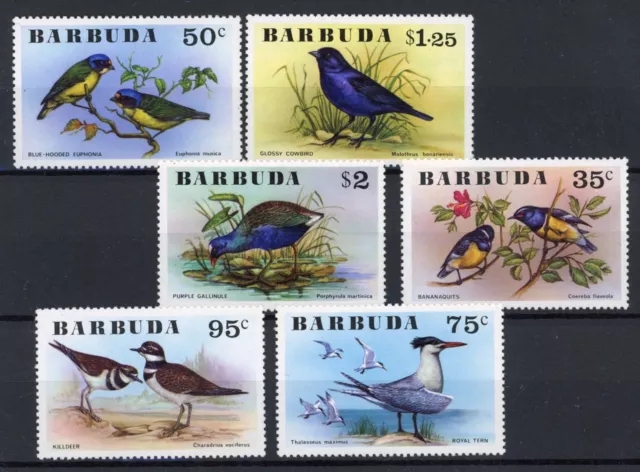 [81.569] Barbuda : Birds - Good Lot Very Fine MNH Stamps