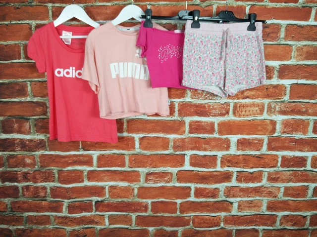 Girl Bundle Age 7-8 Years Adidas Pineapple Puma Next Shorts Tee Active Set 128Cm
