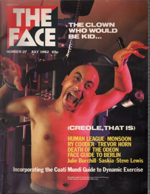 Coati Mundi/Pete Townshend Face Number 27 July 1982 magazine UK 1982 UK music