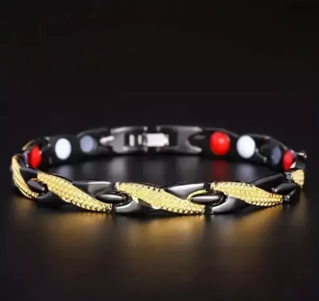 Ladies Magnetic Healing Bracelet Carpal Tunnel Bangle - Arthritis Pain Relief Uk