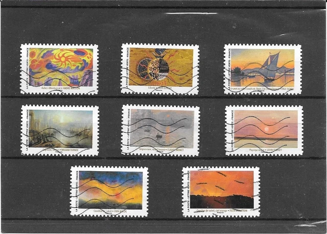 FRANCE - lot de 50 timbres français oblitérés récents cachets ronds EUR