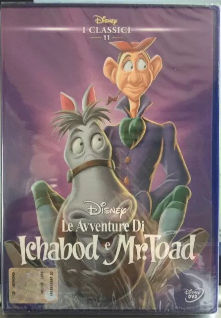 LE AVVENTURE DI ICHABOD E MR. TOAD (I Classici n° 11) DVD Disney NUOVO SIGILLATO