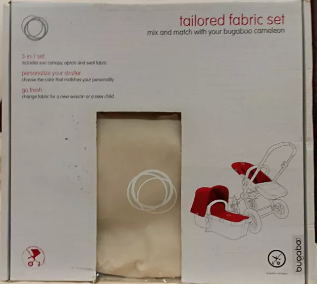 Bugaboo Cameleon Tailored Seat Fabric  Canvas EU/US/AU - off white