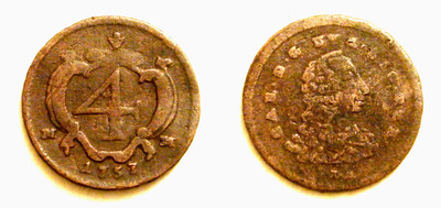 REGNO NAPOLI CARLO DI BORBONE 4 CAVALLI 1757 RARO COME DA FOTO 