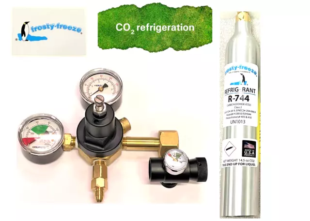 R744 Refrigerant, Carbon Dioxide, CO2, UN1013, Class 2, 14.5 oz. Hi Pressure Kit