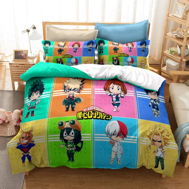 Anime My Hero Academia 3D Duvet/Quilt/Doona Cover Set Pillowcase Otaku Gift