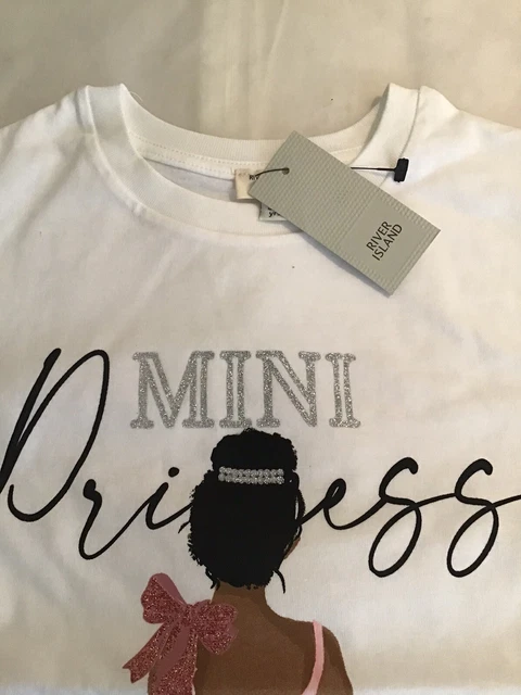 River island mini girls aged 4-5 years princess T-shirt set BNWT 5