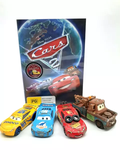 Disney Pixar Cars Diecast Mattel + Cars 2 Dvd Lightning McQueen