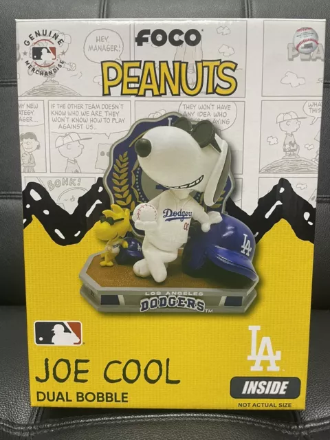 FOCO Snoopy & Woodstock Peanuts  Joe Cool Los Angeles Dodgers  Bobblehead 63/150