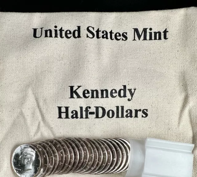 Full Roll 2024 FRESH Kennedy Half-Dollars, Denver Philadelphia Mints 20 Coins BU