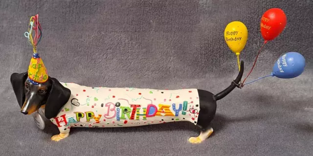 Hot Diggity Dog Woopie Weiner Dachshund Westland Happy Birthday Figurine