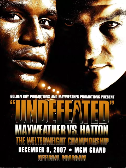 Ricky Hatton V Floyd Mayweather Jnr. Fight Programme