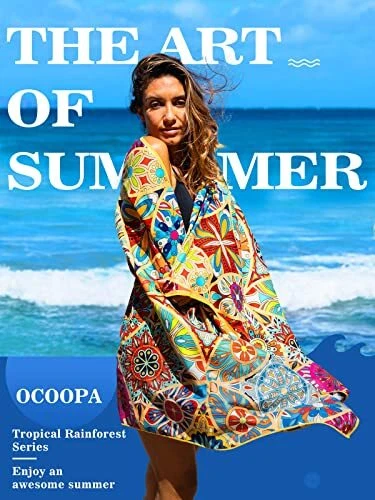 OCOOPA Diveblues Mikrofaser Strandtuch - Extra großes 178x80 cm Schnell Trock... 2