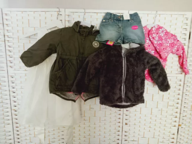 Girls Size Age 2 Jacket, Coat, Dress Bundle, Bulk Lot