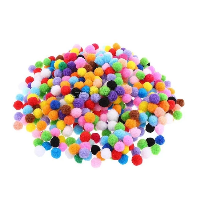Lot De 200 Petits Pompons Multicolores De 20 Mm - 10 Pompons Colorés - Mini Pompons Colorés - Pour Le Bricolage, L'artisanat Créatif (20 Pièces/couleur