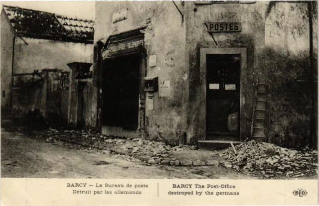 CPA AK Military BARCY - The Post Office (362212)