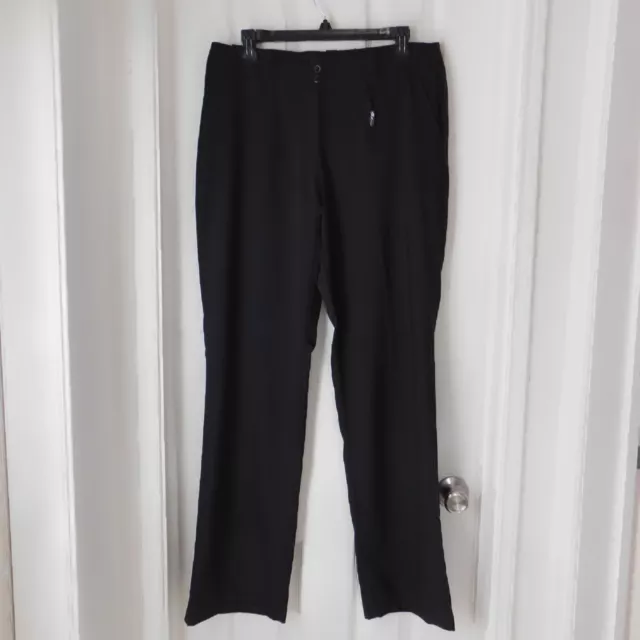 NEW E WHITLEY womens Golf Pants Black Lightweight Stretch Size 8