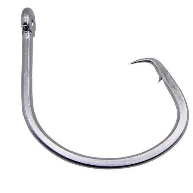 39960D Tuna Circle Hook Stainless Steel Big Game Saltwater Fish Hook 18/0-28/0