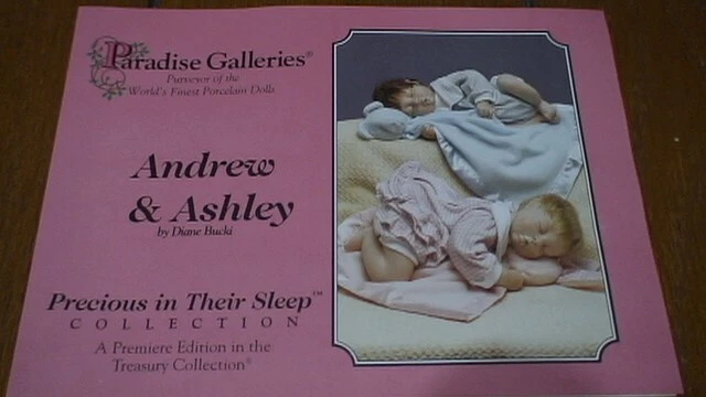 Porcelain Paradise Galleries "Andrew & Ashley" Precious In Their Sleep Series