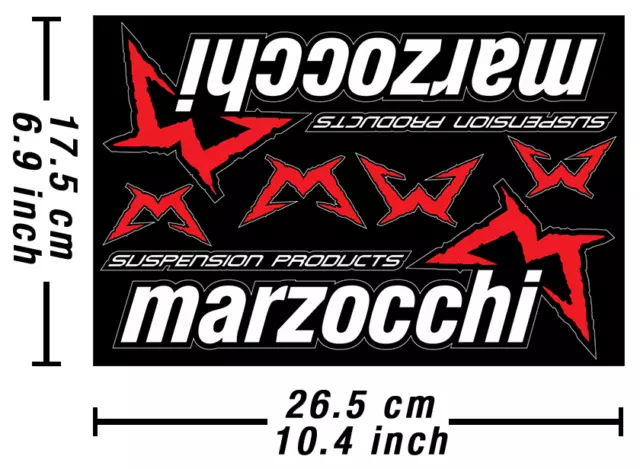 Marzocchi Forks Decals Stickers Heavy Duty Autocollant Aufkleber Adesivi /625