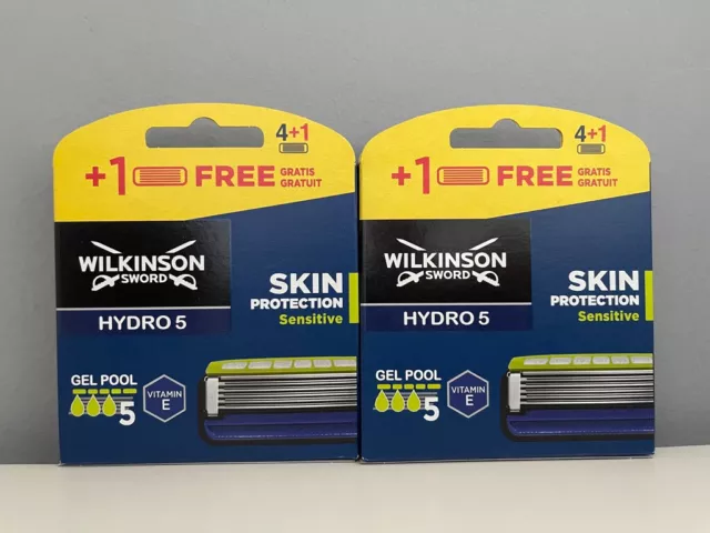 10 Wilkinson Sword Hydro5 Skin Protection  Sensitive  Rasierklingen Neu / OVP