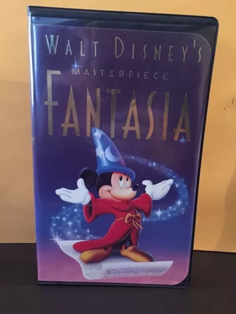 Walt Disney MASTERPIECE FANTASIA (VHS, 1991) Noir Classique Edition 1132