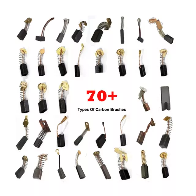 2Pcs Angle Grinder Cutting Machine Electric Hammer Drill Part Carbon Brushes