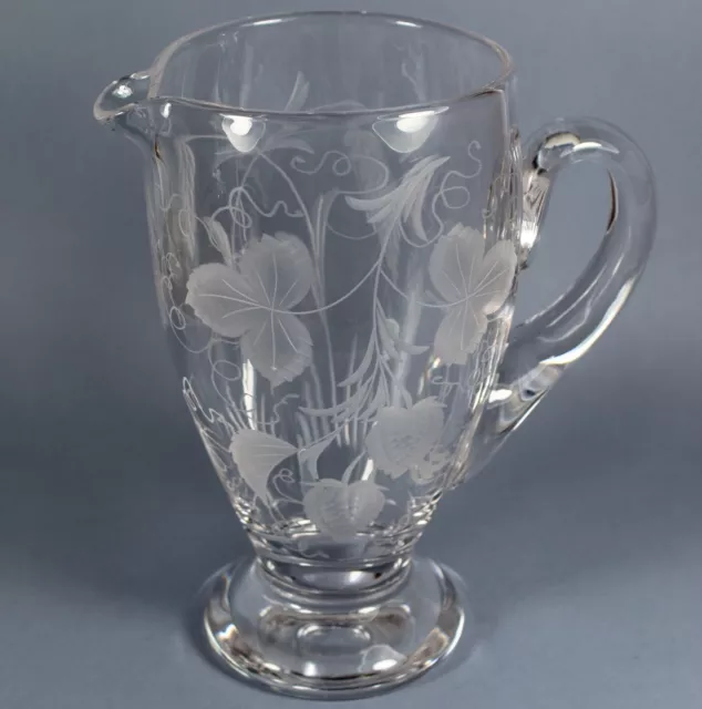 Stuart Crystal, Richelieu, Large Martini Pitcher / Jug, 21cm, Signed