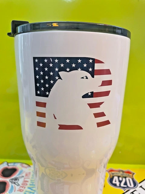 RTIC BEAR 30oz Tumbler USA HOT Coffee / COLD BEER Insulated Stainless Steel NEW
