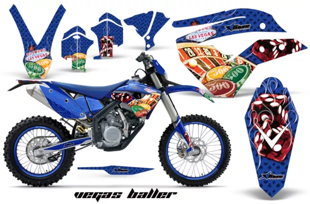 Graphics Kit Decal Wrap + # Plates For Husaberg FS/FE 450-670 09-12 VEGAS