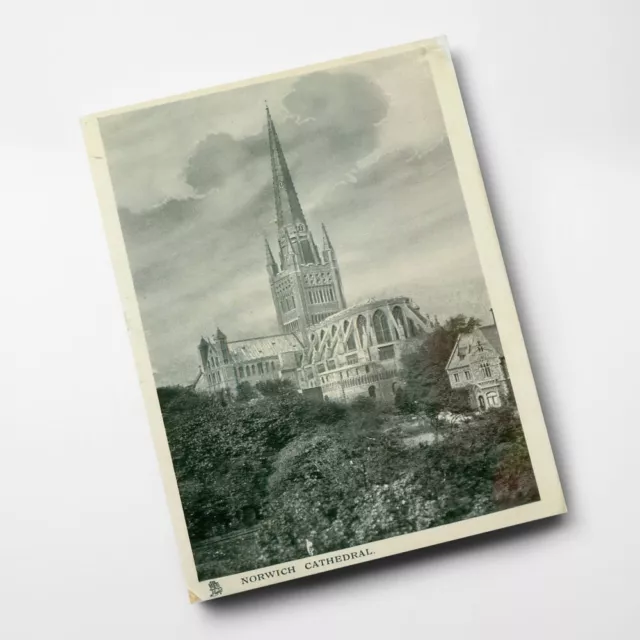 A3 PRINT - Vintage Norfolk - Norwich Cathedral (4)