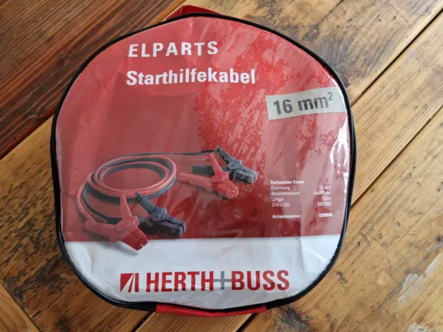 Elparts Starthilfekabel 16mm² Herth und Buss 3m