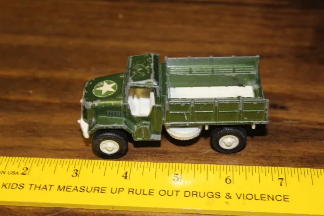 Vintage Tootsie Toy Green Army Military Truck