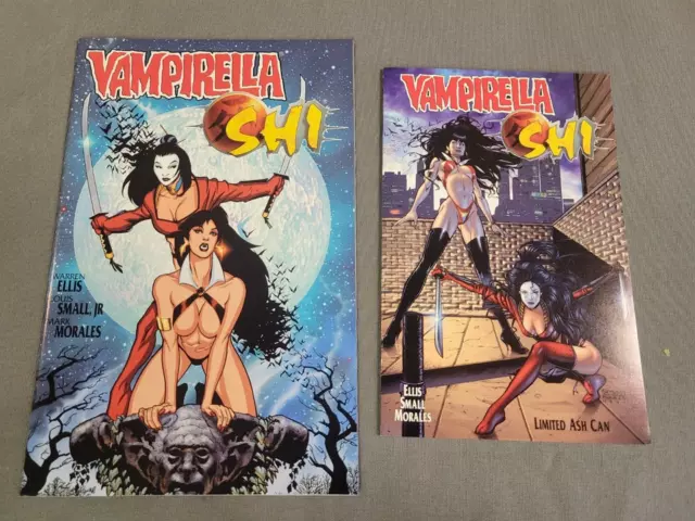 Vampirella/Shi #1 & Limited Preview Ash Can (1997, Harris Comics)