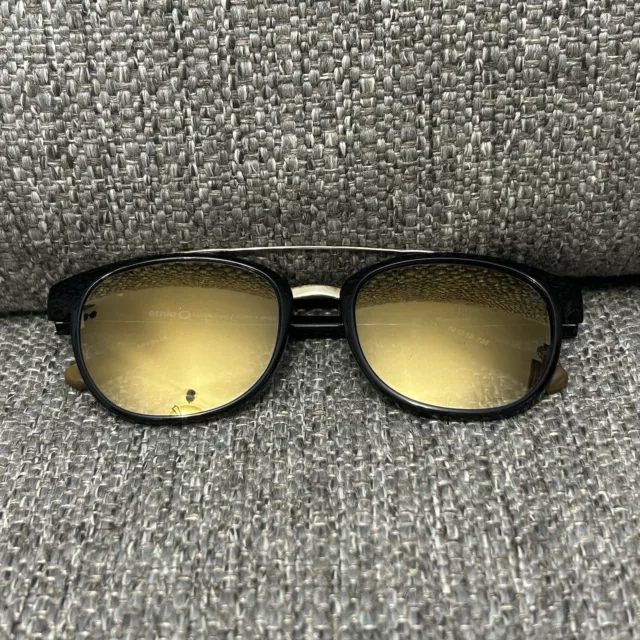 Etnia Barcelona Gold Black Polarized Designer Sunglasses Mineral Lenses SPAIN CE