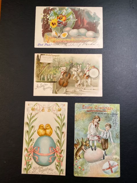 Lot of Early 1900's Easter Greeting Postcards Ephemera