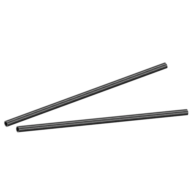 Carbono Fibra Redondo Tubo 6x4x200mm 3K Rollo Envuelto Brillante Superficie 2uds