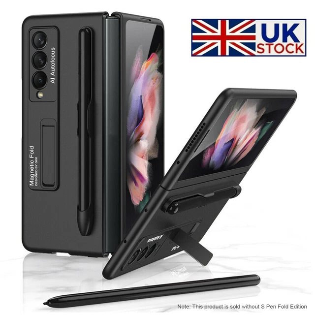 For Samsung Galaxy Z Fold 3 5G With S pen Holder Stand Phone Hard Case Cover New