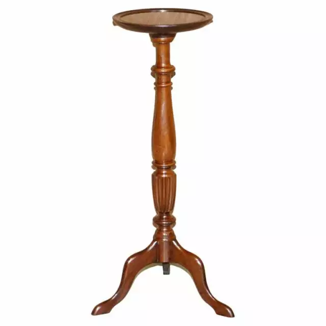 Lovely Antique Victorian Mahogany Hand Carved Jardiniere Plant Stand Pedestal