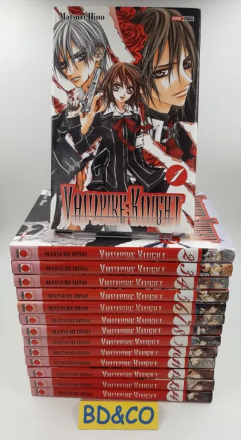 Lot des 14 premiers mangas de la série VAMPIRE KNIGHT - TBE