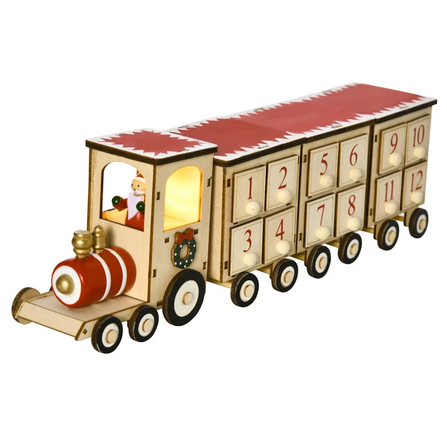 Calendario Dell'Avvento 2025 Magnetico In Legno A Forma Di Treno Animale Per Bambini Calendario Dellavvento Di Natale A Sorpresa Con Treno Magnetico Treno Magnetico Montessori Regalo Per Conto 2