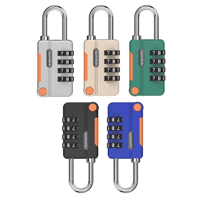Hardware Safely Code Lock With Steel Cable 4 Digit Combination Lock Anti-theft
